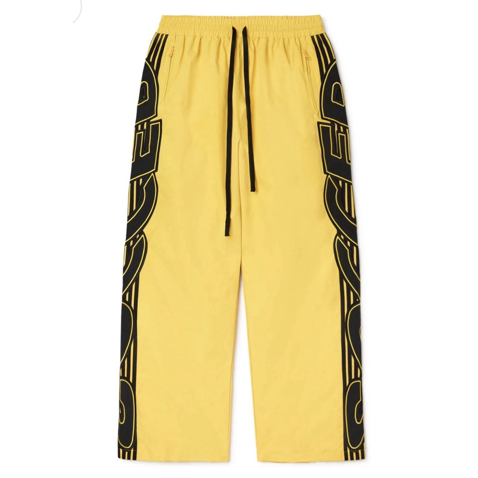 Vale Valley Soccer Track Pants L Yellow Joggers Vale Sports Division Baggy